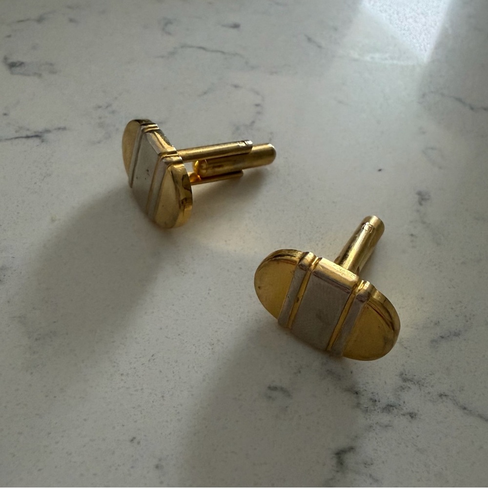 Vintage Gold-Tone Cufflinks | Classic Design